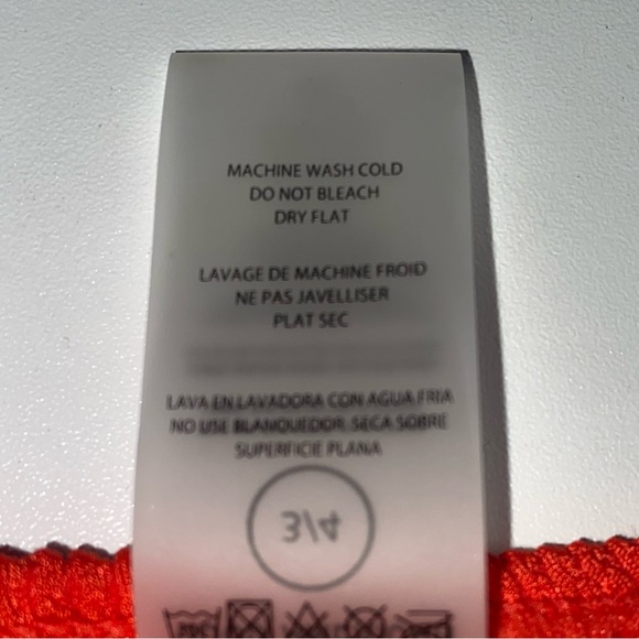 Good American Always Fits Ribbed Bikini Bottom in Poppy Red Size 3/4 (L/XL) - Picture 6 of 8